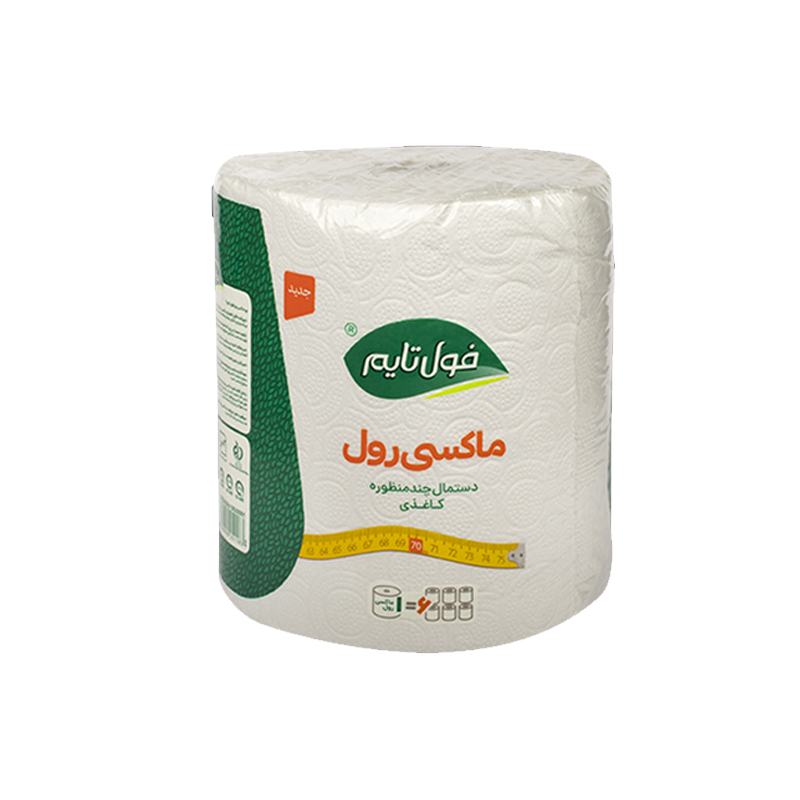 دستمال ماکسی رول فول تایم 70 متری سفید