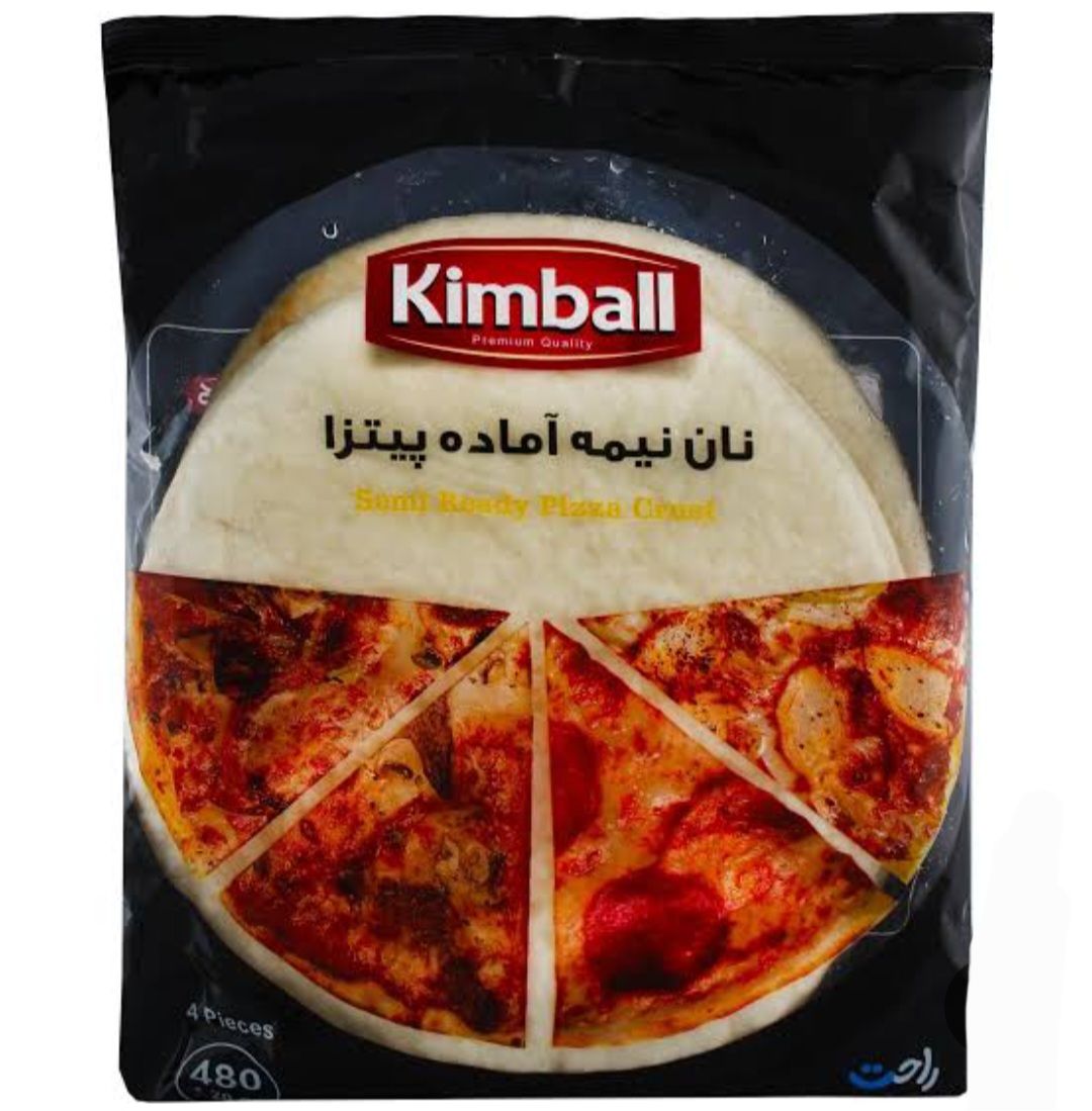 نان نیمه آماده پیتزا ۴۸۰ گرمی کیمبال 