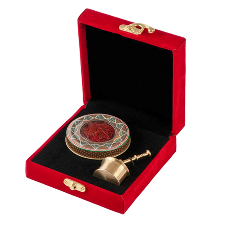 پک زعفران هاون دار (نیم مثقالی سرگل)